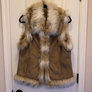 Sculls Women’s Suede Faux Fur Vest